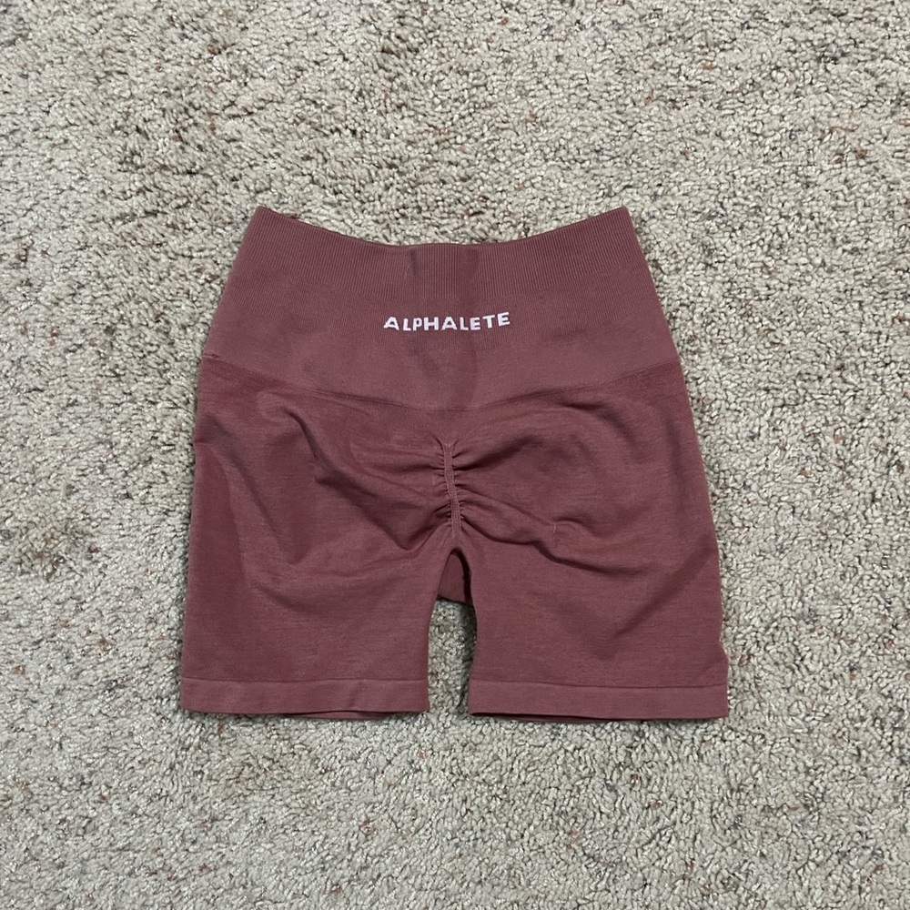 Alphalete Women's Dark Pink Bike Shorts